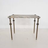 Table d'appoint vintage en marbre, années 1960
