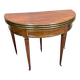 Louis XVI Style Mahogany Half Moon Table, 19th Century