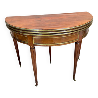 Table Demi Lune En Acajou De Style Louis XVI XIX Eme Siècle