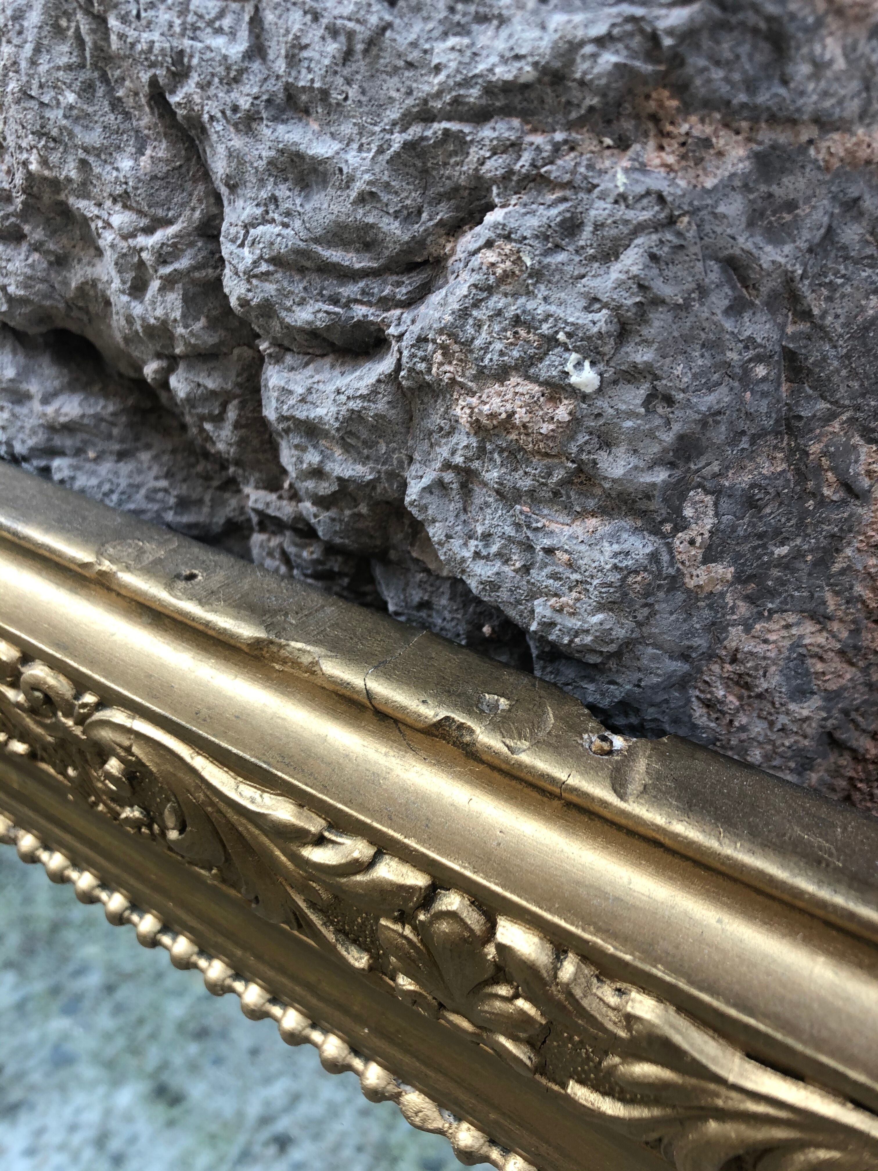 Golden mirror 103x74cm