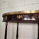 Oval Wooden and Brass Serving Table in Louis XVI Style / Maiso