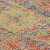 Anatolian handmade vintage rug 265 cm x 106 cm