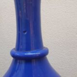 Carafe vintage en opaline bleu cobalt