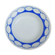 Plat creux bleu et blanc signé Saint Amand