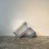 Ensemble d'étagères murales ZigZag par Joëlle Ferlande & François Monnet pour Kappa Uginox années 1970