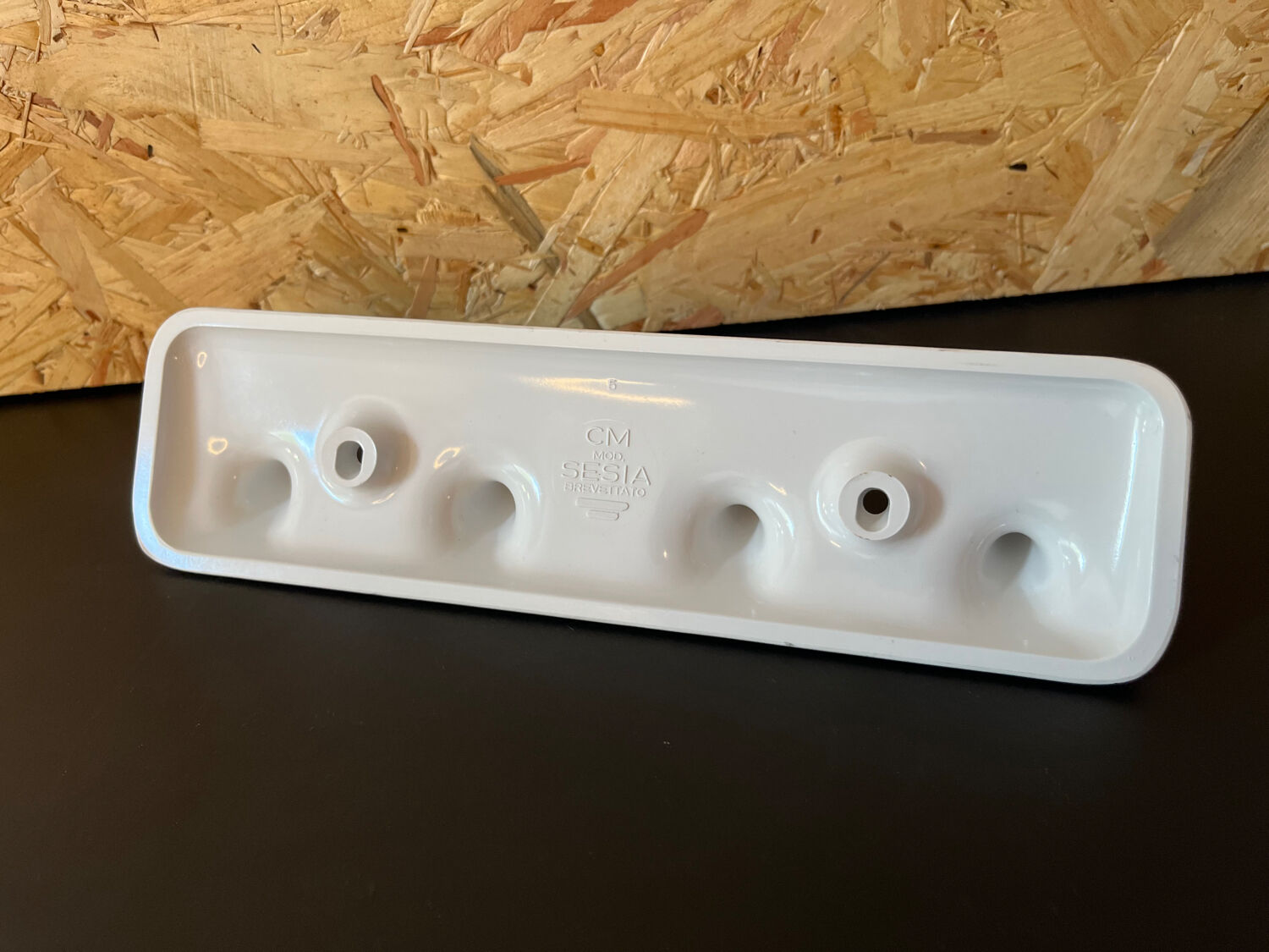 White vintage towel rack Sesia Italy