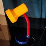 Multicolored table lamp Memphis style