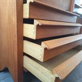 Guillerme et Chambron high sideboard, bar buffet, vintage secretary