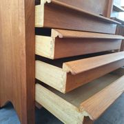 Guillerme et Chambron high sideboard, bar buffet, vintage secretary