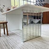 80s lacquered desk and mirror