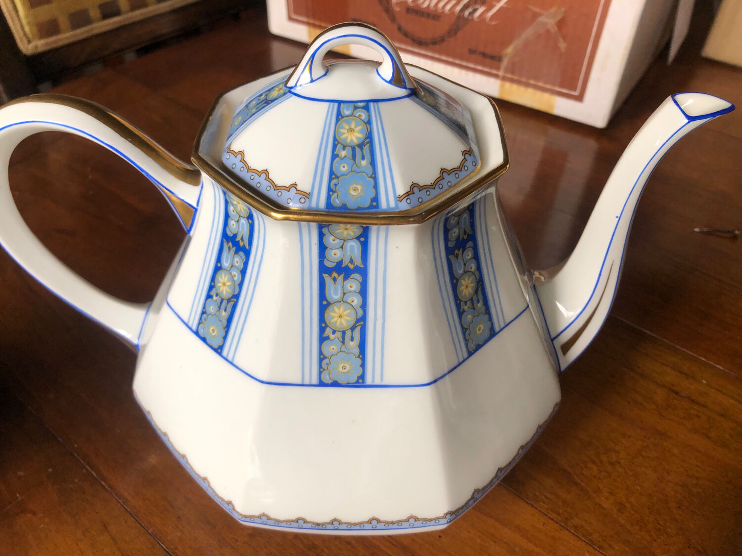 Tea set coffee Limoges porcelain 1910s