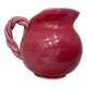 Small old pink ceramic pitcher or milk jug from Vallauris