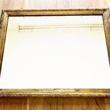 Art Deco mirror gilded with gold leaf – landscape format 47x37 cm