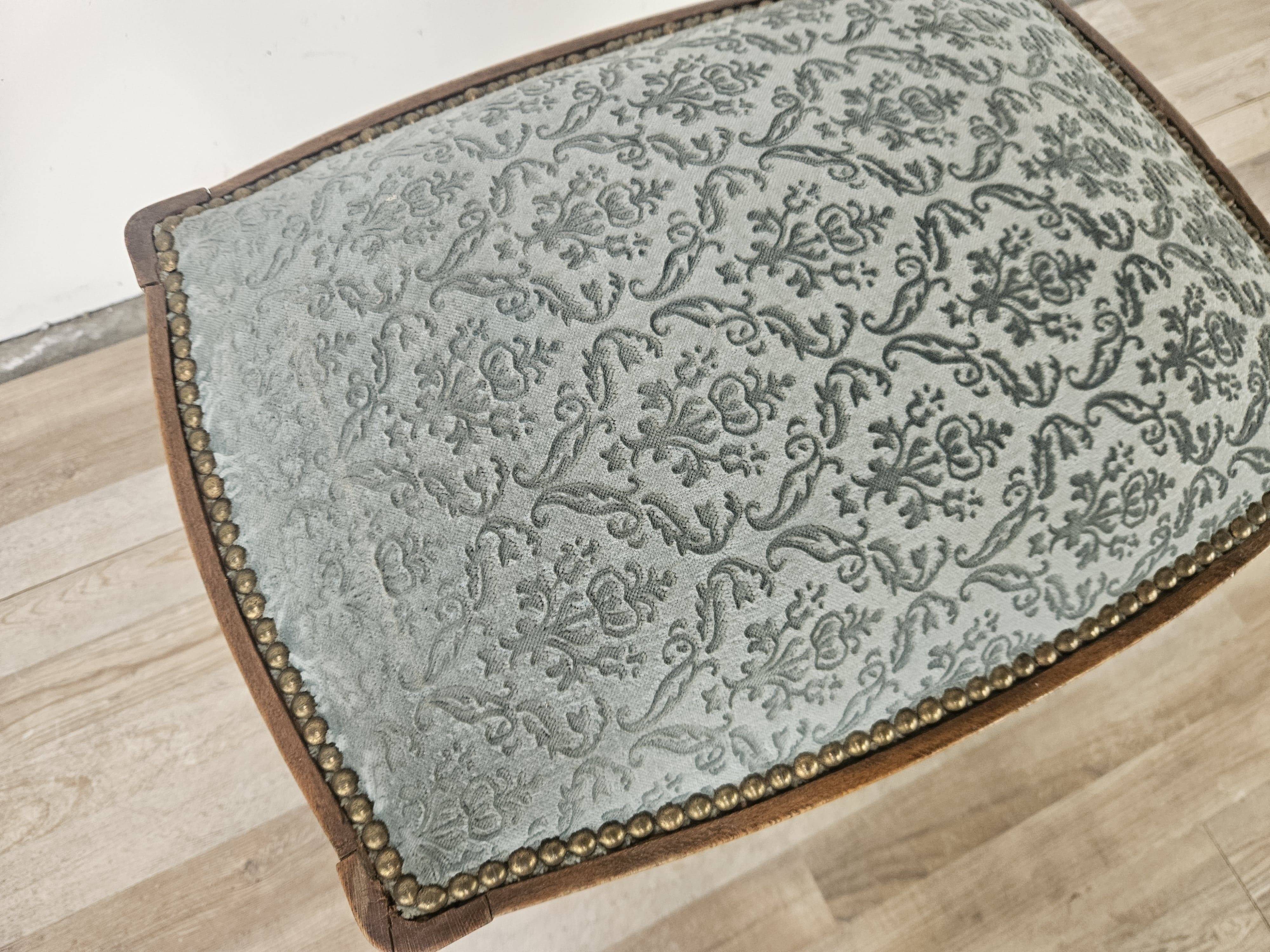 Art Decò set of chairs with stool