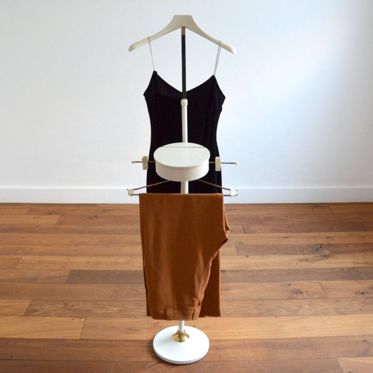Valet / clothes rack with jewelry box 1960s