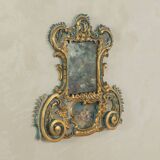 Miroir baroque, fabriqué à la main, années 1960