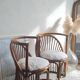 Pair of vintage rattan armchairs circa the 1960s.