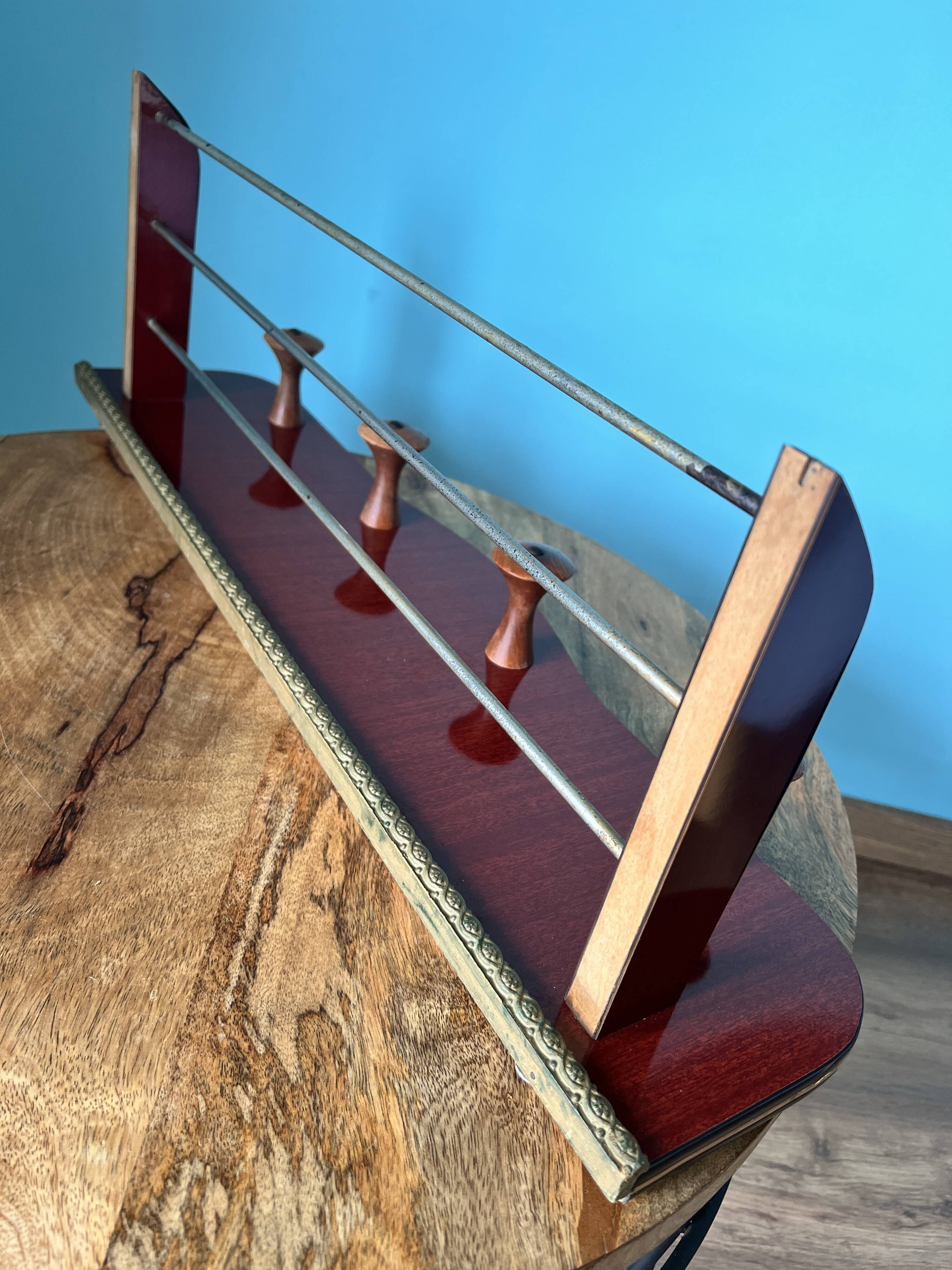 Coat rack vintage with repisa 60s-70s