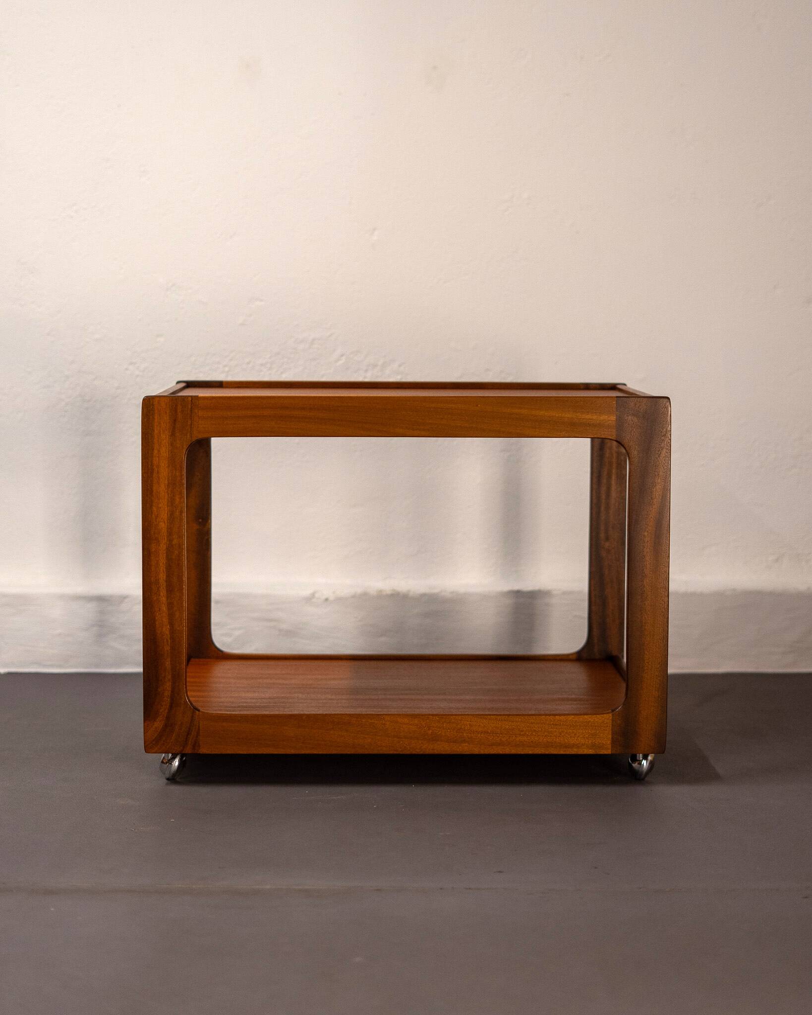 Teak trolley or side table by Opal Möbel, Germany, 1960s.
