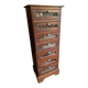 Semainier en bois exotique – Style industriel vintage