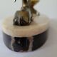 Marble night light lamp with antelope