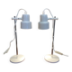 Pair of modular metal lamps, Scandinavian design.