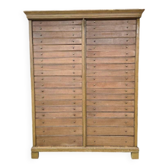 Classeur industriel vintage XL, caisson à tiroirs