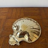 Silver-plated shell dish