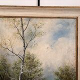 Oil Painting Canvas Shepherd Lake Cow River Fishing Landscape PATRY