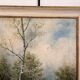 Tableau Peinture Huile Toile Berger Lac Vache Rivière Pêche Paysage PATRY