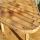 Tabouret tripode en bambou vintage