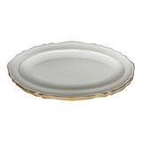 2 small oval dishes in white porcelain