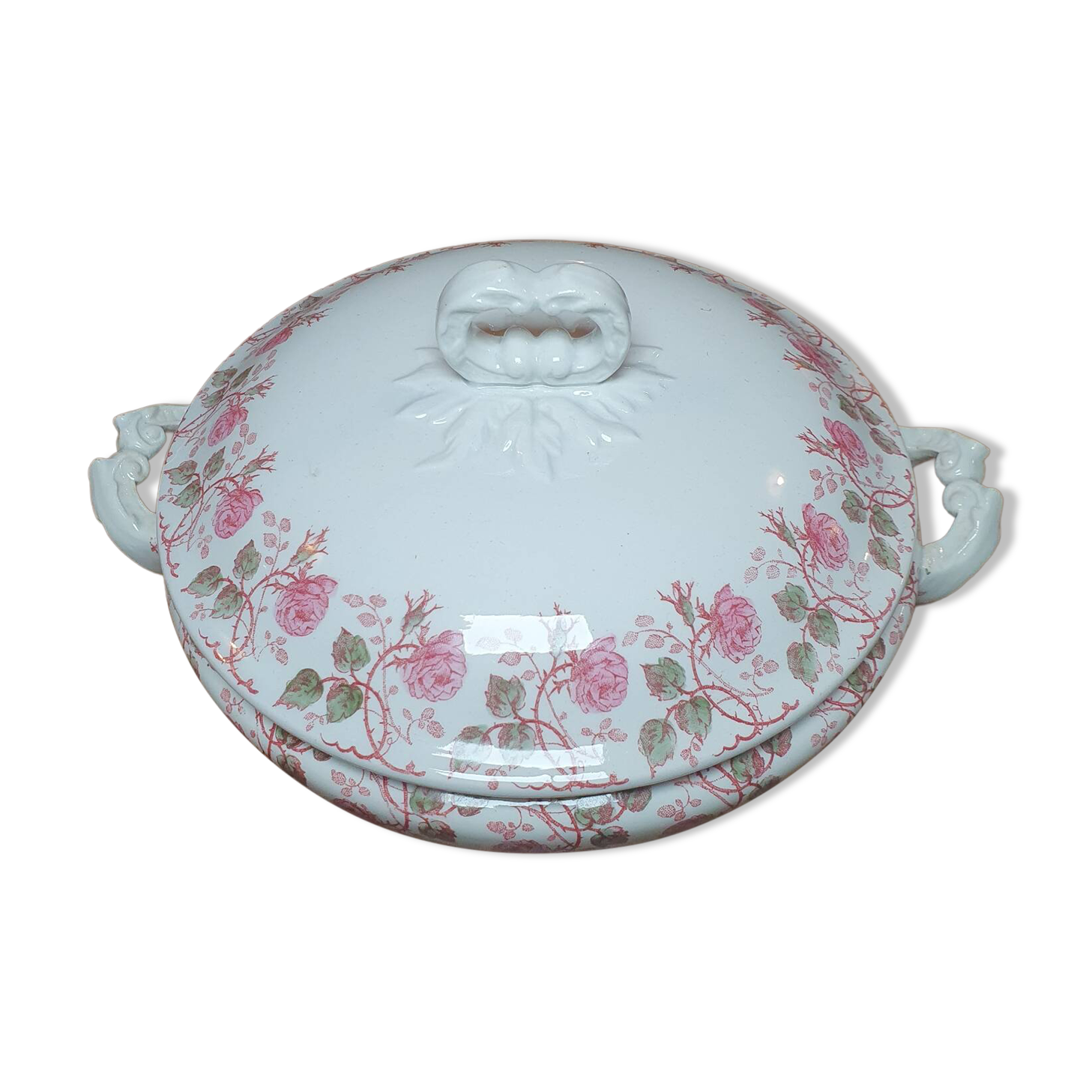 Gien Ironstone Soup Tureen - Flower Garland