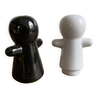 Salière et poivrière en céramique