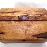 Rare old trunk chest with vintage handle