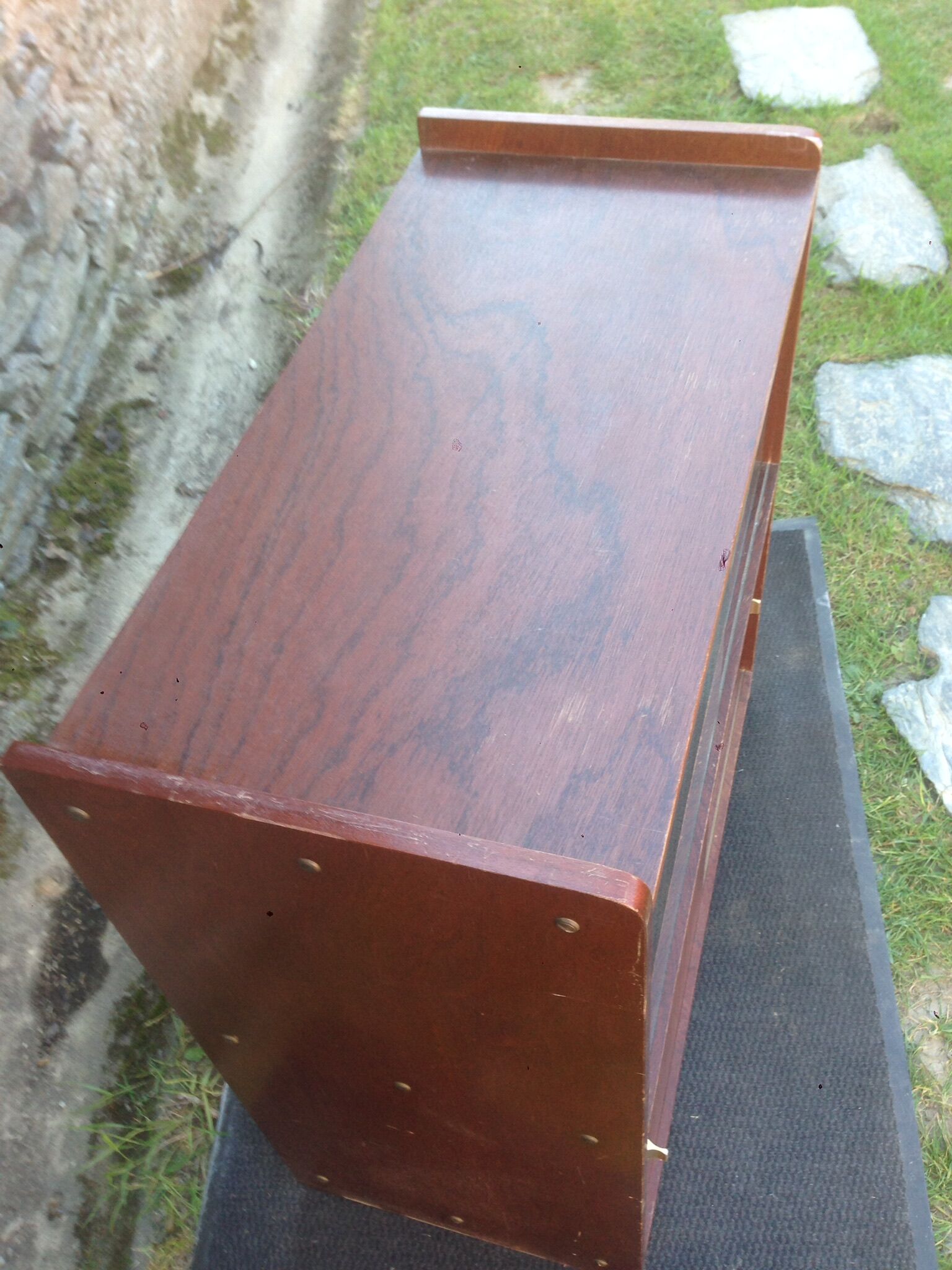 Vintage library in low teak