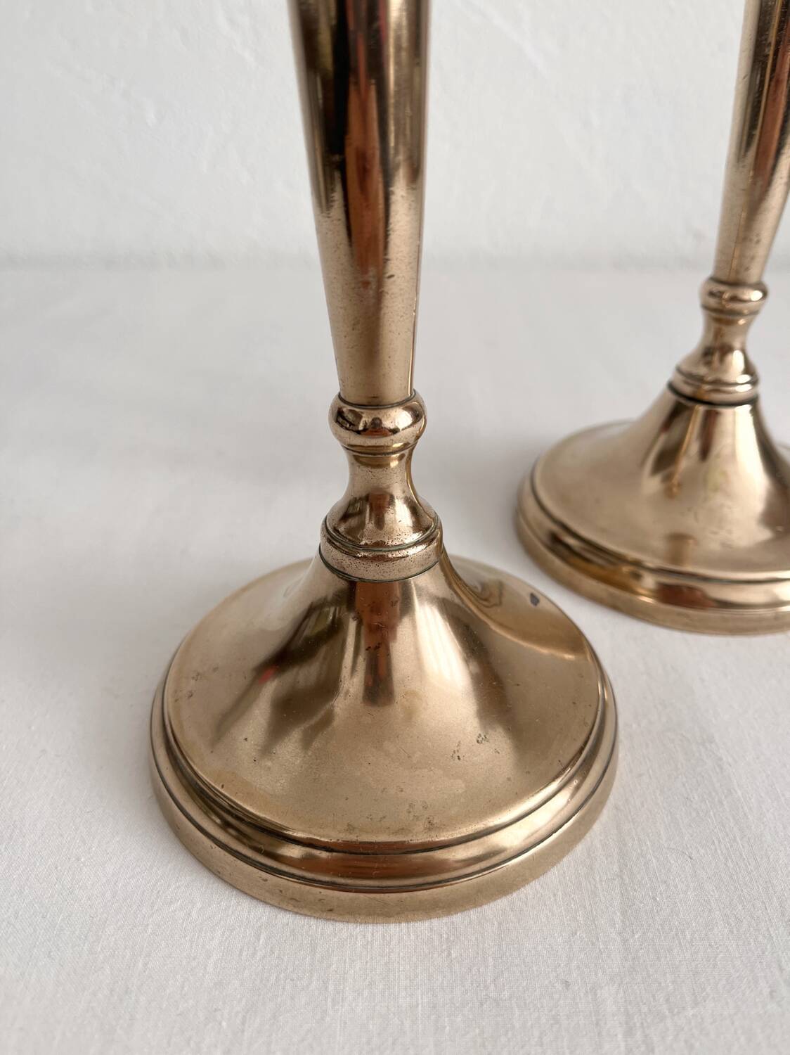 Antique candlesticks candlesticks baluster in brass copper