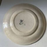 10 assiettes marron en barbotine fruits Choisy le Roi