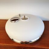 Vintage ceiling lamp in opaline design 70