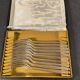 Set of 10 silver-plated dessert forks by François Frionnet.