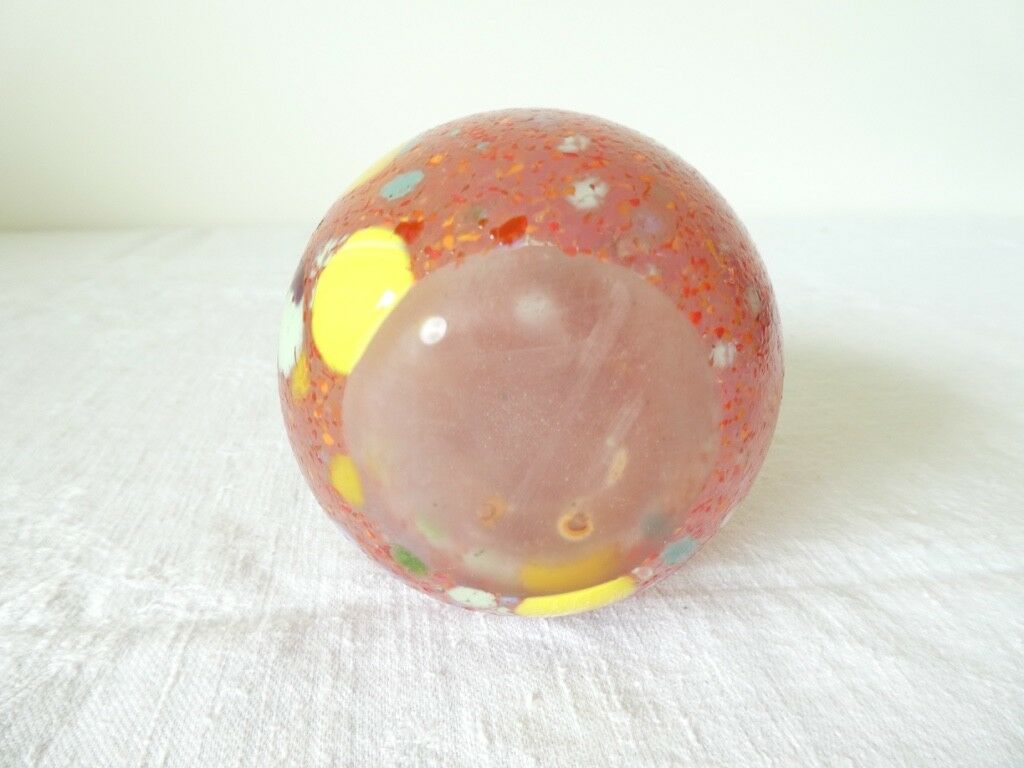 Soliflore vase in glass paste with speckled decor