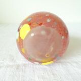 Soliflore vase in glass paste with speckled decor