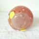 Vase soliflore en pate de verre a decor moucheté