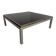 Large Flaminia coffee table designed by Willy Rizzo from the 1970s, metal and stone.