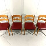 Henning Kjaernulf dining chairs Razor, Denmark