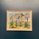 Original Swedish Oil on Panel - 'Forest Path'  – Unsigned Vintage & Framed