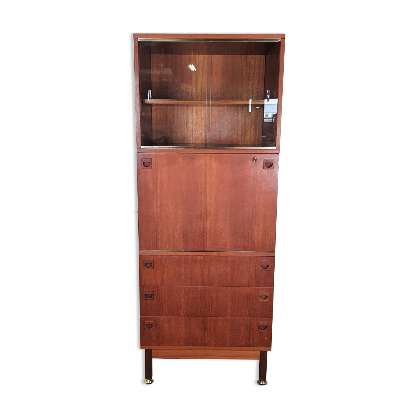 Secretary teak André Monpoix 60s