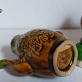 Set of old teapots and honey pot