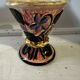 Small vintage conical vase Vallauris workshop JTF floral decoration