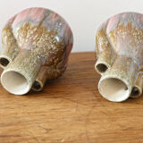 Pair of earthenware art deco vases